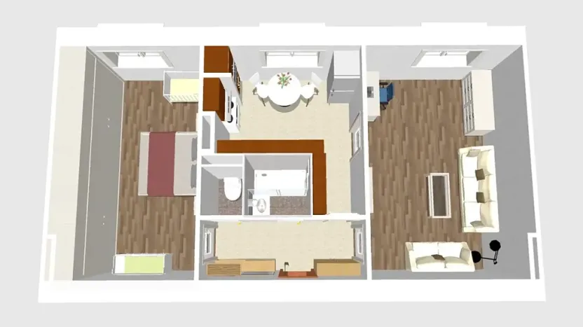 Prodej bytu 2+1, Kuřim, Na Královkách, 55 m2