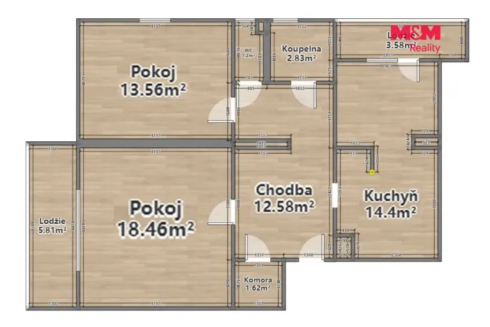 Pronájem bytu 2+1, Horní Bělá, 65 m2