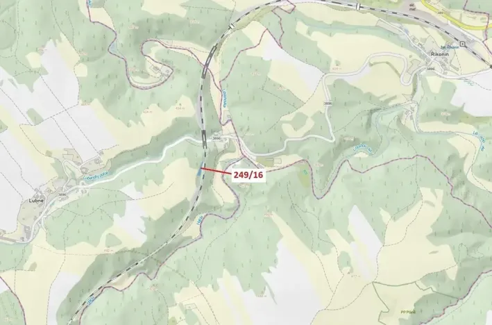 Dražba lesa, Lubné, 802 m2