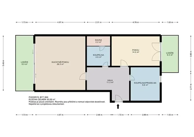 Prodej bytu 2+kk, Lipno nad Vltavou, 91 m2