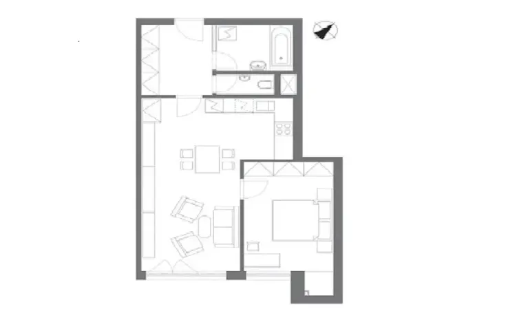 Pronájem bytu 2+kk, Praha, Davídkova, 64 m2