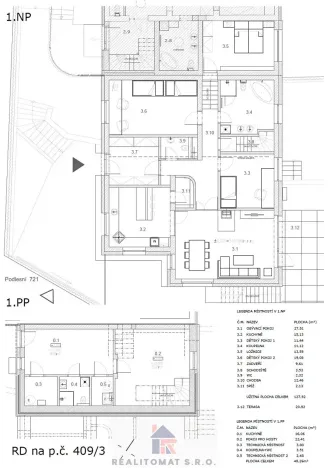 Pronájem rodinného domu, Praha - Komořany, Pod lesem, 325 m2