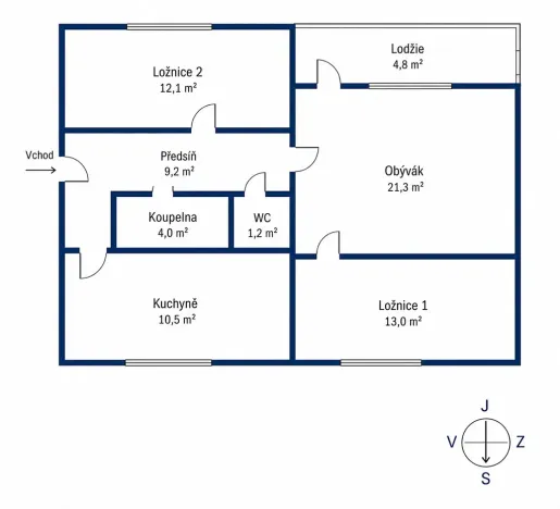 Prodej bytu 3+1, Liberec, Česká, 70 m2