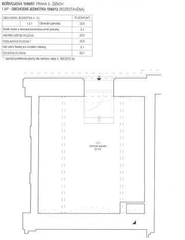 Pronájem obchodního prostoru, Praha - Žižkov, Bořivojova, 24 m2