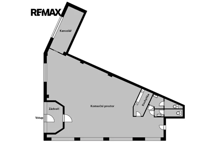 Prodej obchodního prostoru, Praha - Hlubočepy, Voskovcova, 141 m2