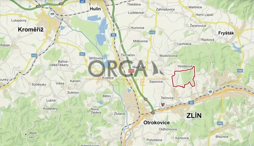 Prodej podílu pole, Zlín, 1505 m2