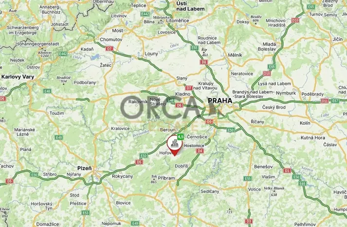 Prodej pozemku, Hostomice, 1526 m2