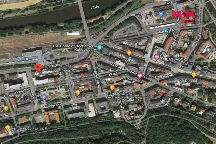 Prodej bytu 1+1, Karlovy Vary, Západní, 41 m2