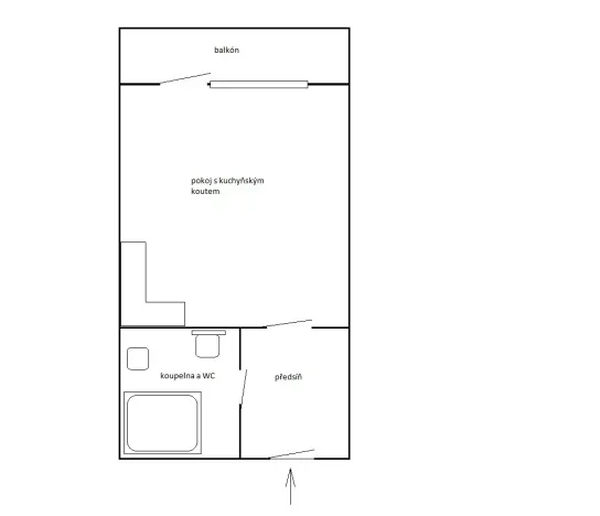 Prodej bytu 1+kk, Praha - Letňany, Hlučkova, 34 m2