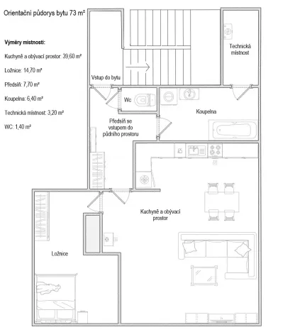 Prodej bytu 2+kk, Opava, Veleslavínova, 73 m2