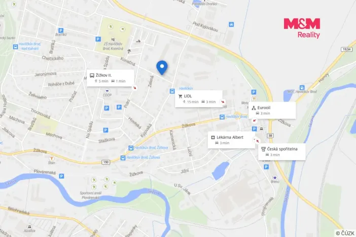 Prodej garáže, Havlíčkův Brod, 18 m2