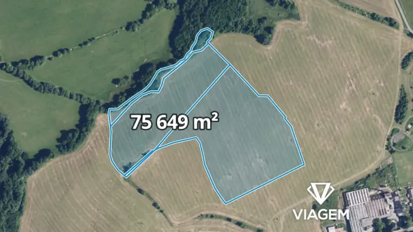 Prodej pole, 12608 m², Horní Město