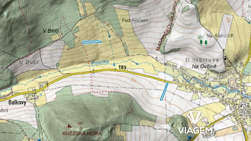 Prodej podílu pole, Dolany, 1317 m2