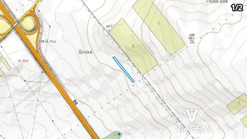 Prodej podílu pole, Podivín, 629 m2