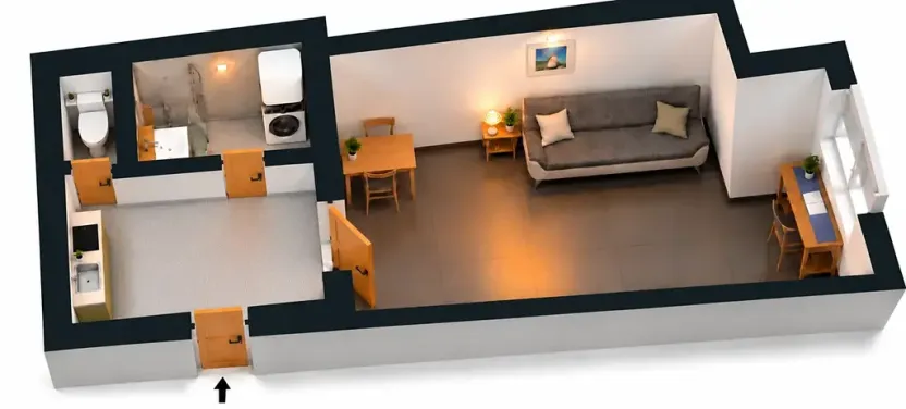 Prodej bytu 1+kk, Brno, Letní, 20 m2