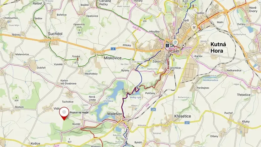 Prodej louky, Vidice, 7450 m2