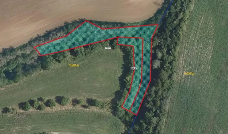 Prodej pozemku, 1117 m², Horní Slivno