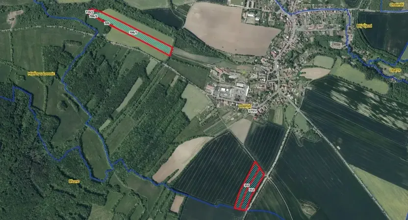 Prodej pole, 5988 m², Velemín