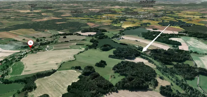 Prodej louky, Jindřichův Hradec - Dolní Radouň, 40751 m2