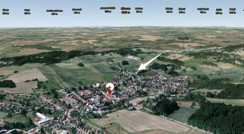 Prodej louky, Studená, 10023 m2