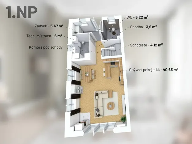 Prodej bytu 4+kk, Praha - Řepy, Otlíkovská, 125 m2