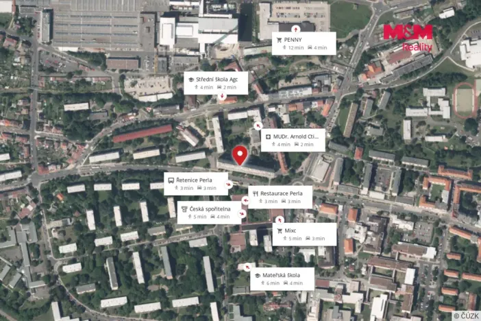 Prodej bytu 2+1, Teplice - Řetenice, Duchcovská, 53 m2