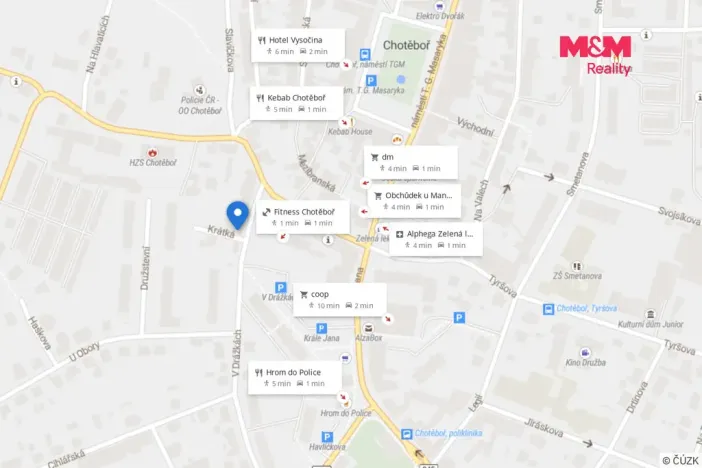 Pronájem obchodního prostoru, Chotěboř, V Drážkách, 80 m2