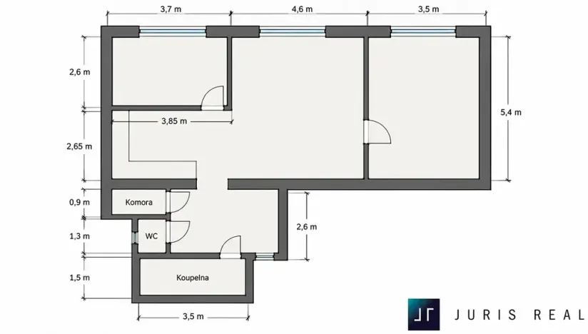 Prodej bytu 3+kk, Praha - Karlín, Pobřežní, 79 m2