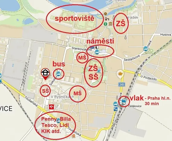 Pronájem bytu 1+1, Čelákovice, Rumunská, 41 m2