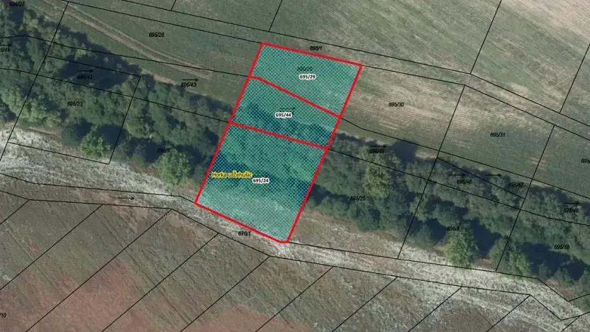 Prodej pozemku, 2714 m², Horka I