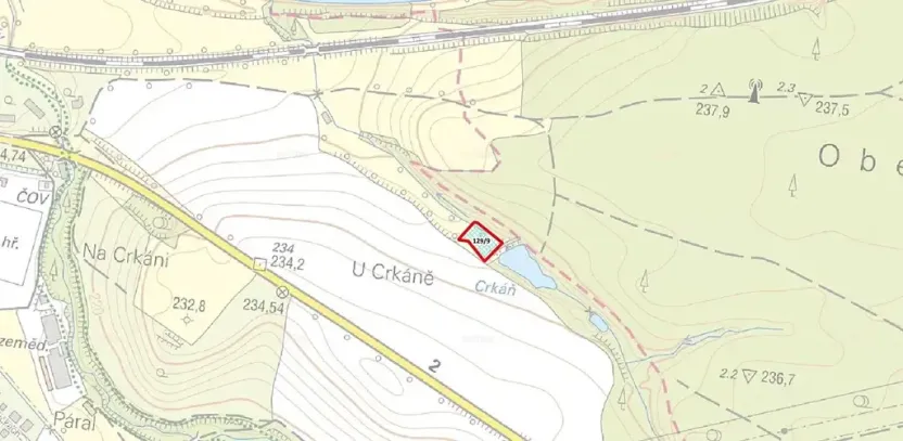 Prodej pozemku, Valy, 1530 m2