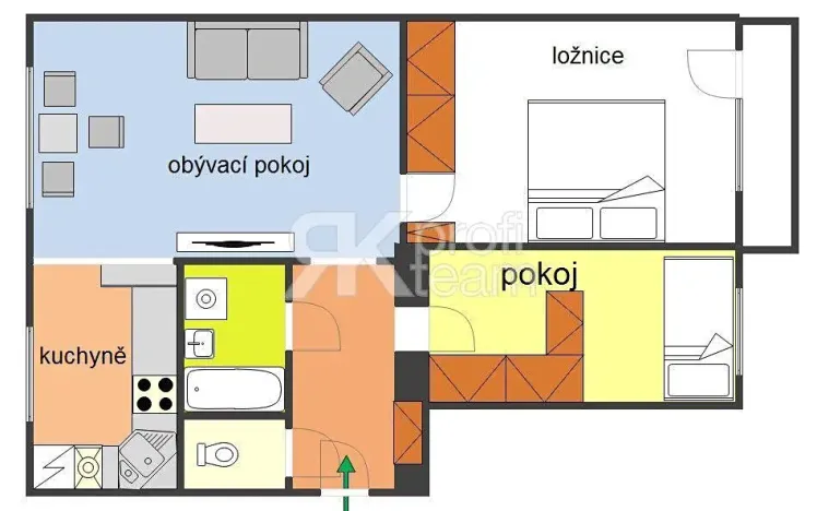 Prodej bytu 3+kk, Ostrava, Kosmická, 68 m2
