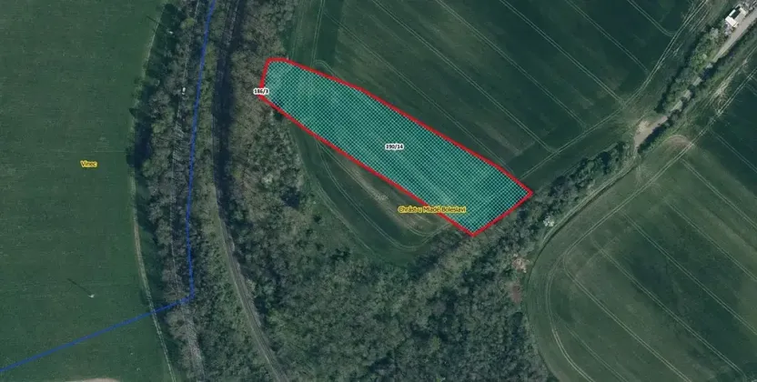 Prodej pole, Mladá Boleslav, 9158 m2