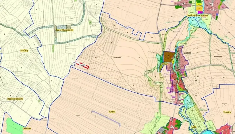 Prodej pole, Lozice, 10021 m2