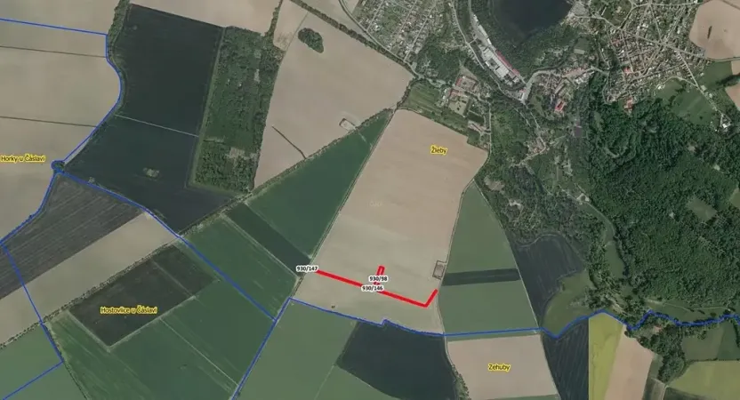 Prodej pole, Žleby, 2099 m2