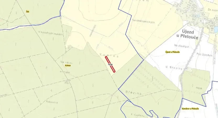 Prodej louky, Kladruby nad Labem, 3199 m2
