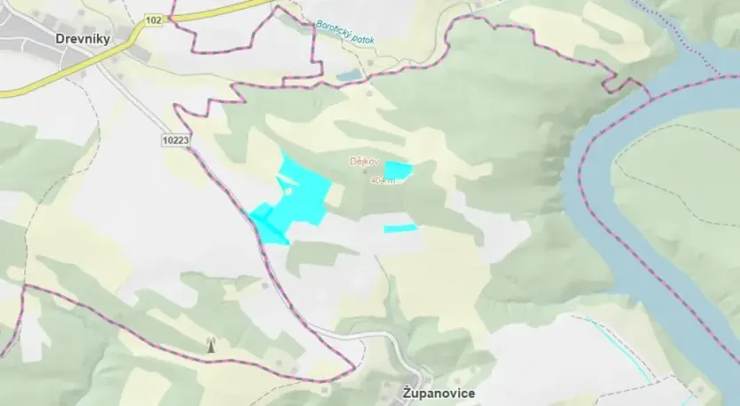 Prodej pole, Županovice, 85916 m2