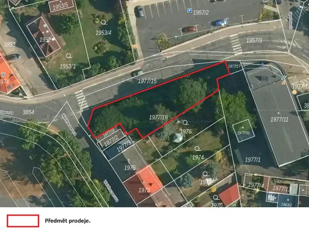 Prodej komerčního pozemku, 620 m², Waldhauserova, Kutná Hora