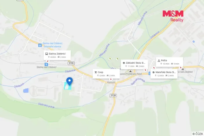Prodej pozemku pro bydlení, Slatina nad Zdobnicí, 1000 m2