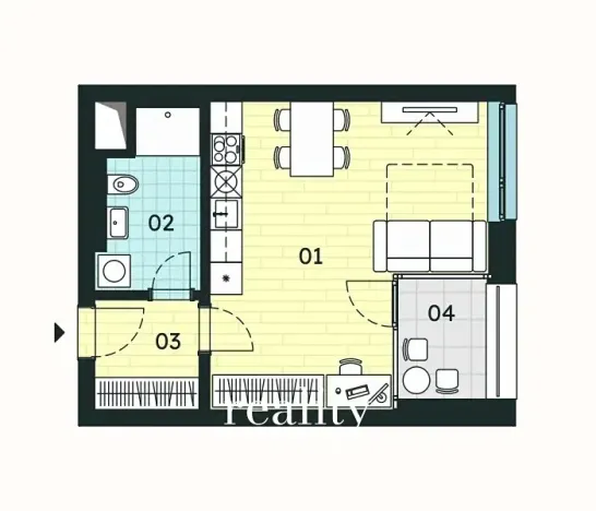 Prodej bytu 1+kk, Znojmo, 35 m2