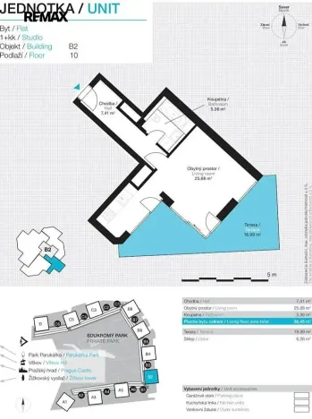 Pronájem bytu 1+kk, Praha - Žižkov, Ke kapslovně, 38 m2