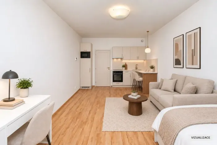 Prodej bytu 1+kk, Praha - Vysočany, Freyova, 33 m2