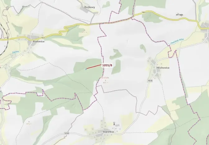 Dražba lesa, 546 m², Milavče