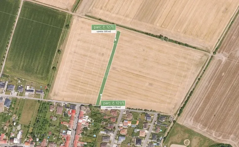 Prodej stavebního pozemku, 1521 m², Martinice