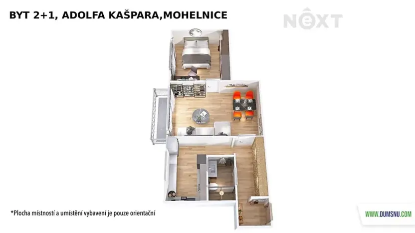Pronájem bytu 2+1, Mohelnice, Adolfa Kašpara, 60 m2