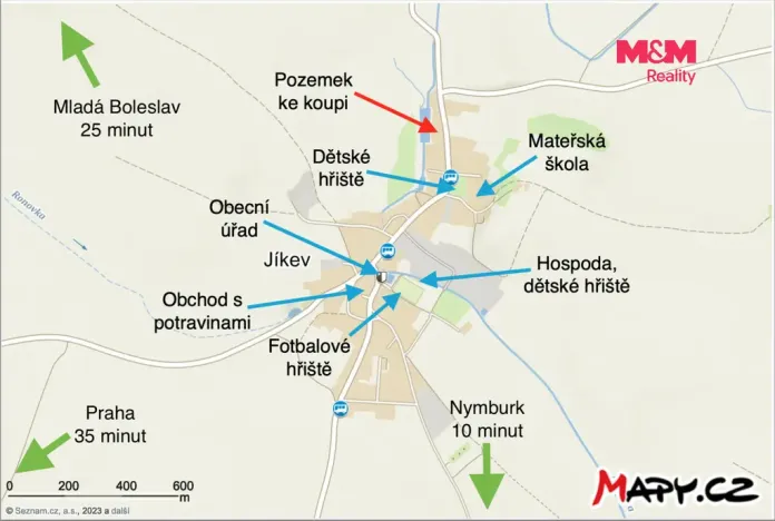 Prodej pozemku pro bydlení, Jíkev, 885 m2