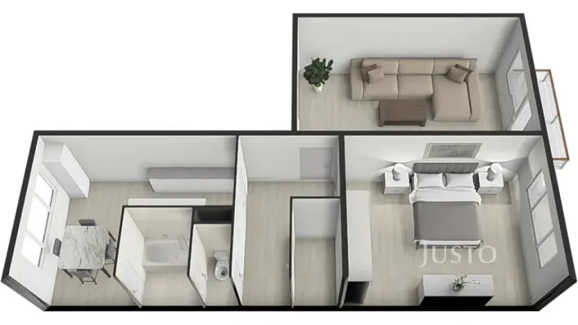 Prodej bytu 2+1, Písek, Harantova, 63 m2