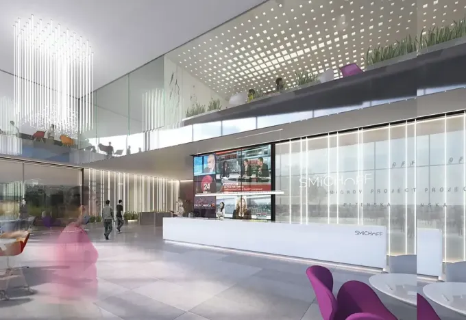 Pronájem kanceláře, Praha - Smíchov, Plzeňská, 1000 m2