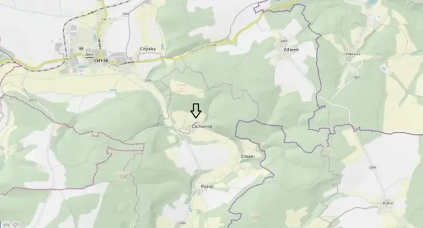 Prodej pozemku, Chyše, 818 m2