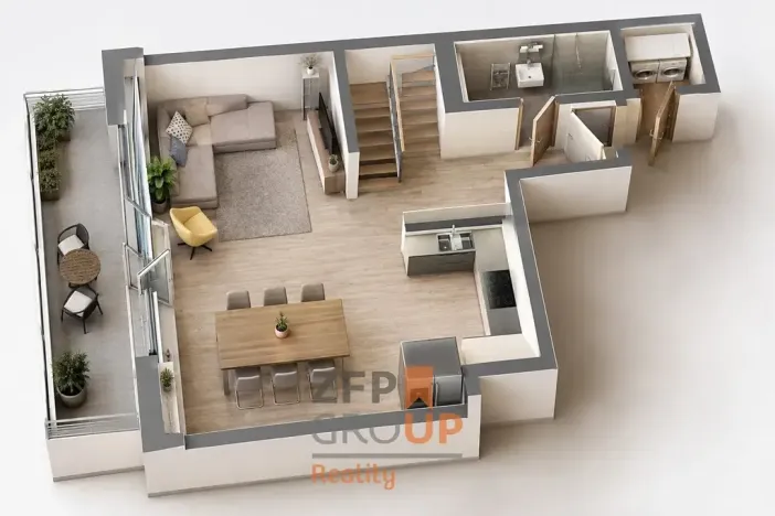 Pronájem bytu 4+kk, Brno, Viniční, 104 m2
